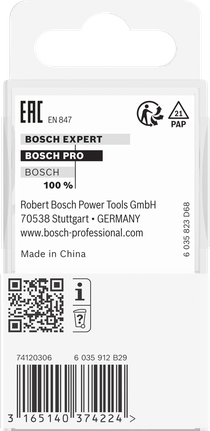 Frez do wręgowania Bosch PRO z trzpieniem 6,4 mm i akcesoriami 6 mm.